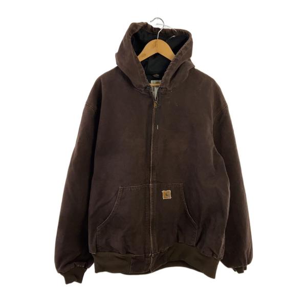 Carhartt◇USA製/アクティブジャケット/--/コットン/BRW/無地