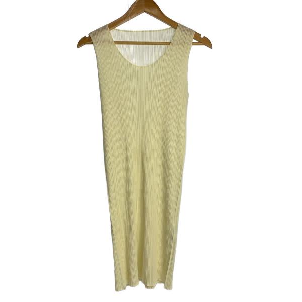PLEATS PLEASE ISSEY MIYAKE◇ノースリーブワンピース/4/ポリエステル