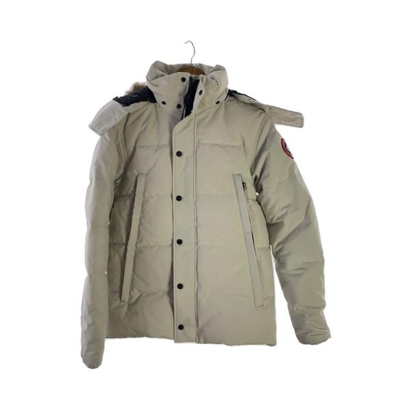 CANADA GOOSE◇ダウンジャケット/S/ナイロン/WHT/無地/3808M CANADA GOOSE◇ダウンジャケット/S/ナイロン/WHT/無地/3808M