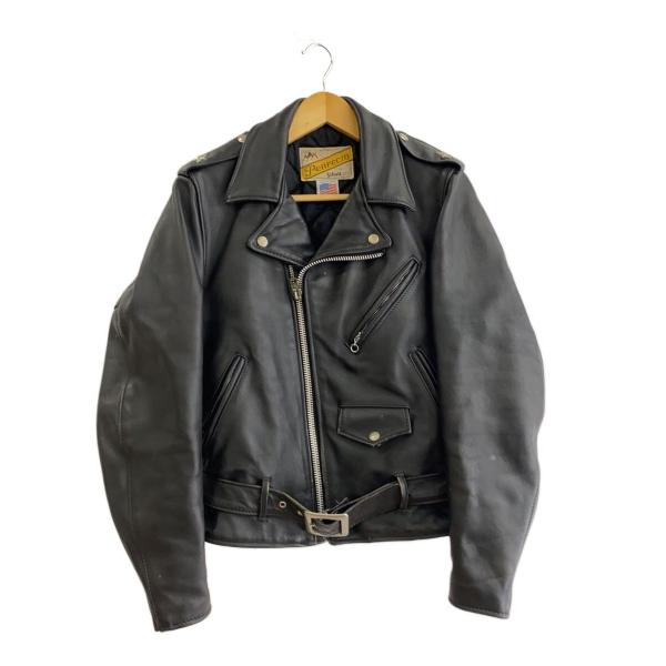 最終値下げschott ヴィンテージ 牛タグ 70年代 70s ダブルライダース Schott◇70s/牛タグ後期/ワンスター/ダブルライダースジャケット/34