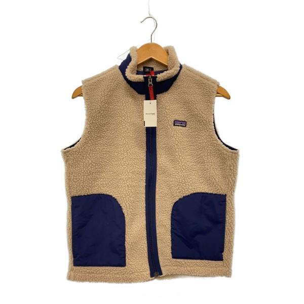 patagonia◇フリースベスト/XXL/ポリエステル/CRM/65619FA19