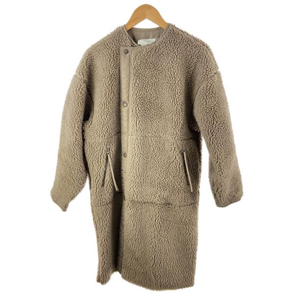 HYKE◇20AW/FAUX SHEARLING COAT/コート/2/ポリエステル/BRW/202-17175