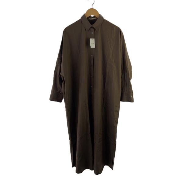 Plage◇25SS/OVER SHIRTドレス/シャツワンピース/36/コットン/BRW
