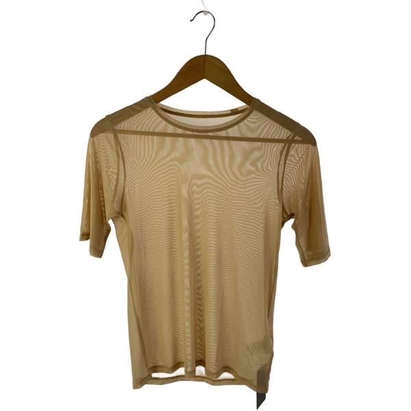 Plage sheer mesh b/n Tシャツ Plage◇25SS/sheer mesh TEE/FREE/ポリエステル/BEG/25-070-922-9060-3