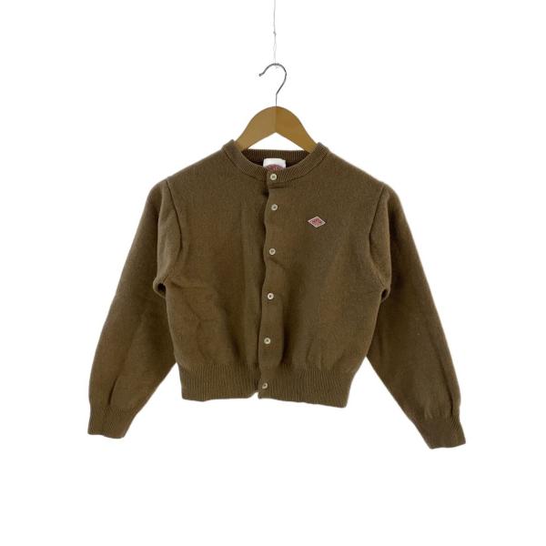 DANTON◇ラムウール クルーネックカーディガン/ウール/BRW/DT-D0031