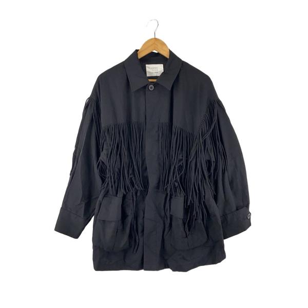 crinkle crinkle◇フリンジ M65 jacket/FREE/コットン/BLK/CC-3527 