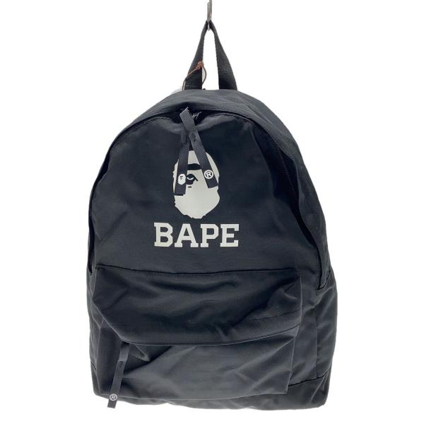 A BATHING APE◇リュック/ポリエステル/BLK/無地/001GDH201001X A BATHING APE◇リュック/ポリエステル/BLK/無地/001GDH201001X