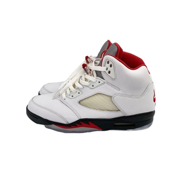 NIKE◇AIR JORDAN 5 RETRO/エアジョーダン レトロ/ホワイト/DA1911-102