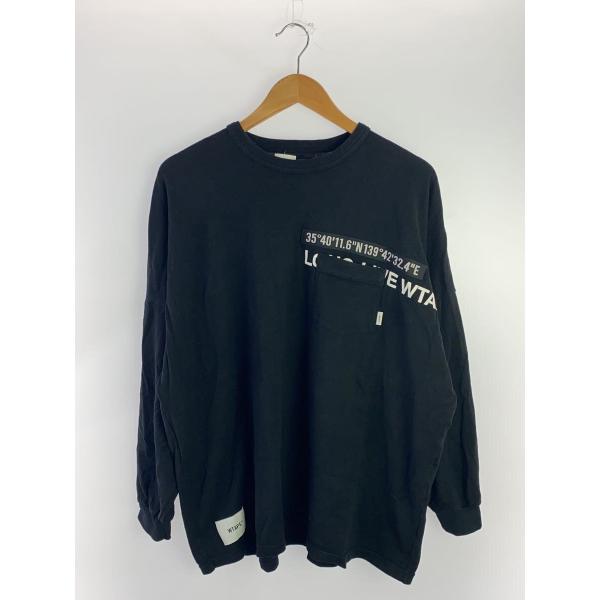 WTAPS / Tシャツ/3/コットン/BLK/222ATDT-CSM05 ssol-shopping_2333552939244