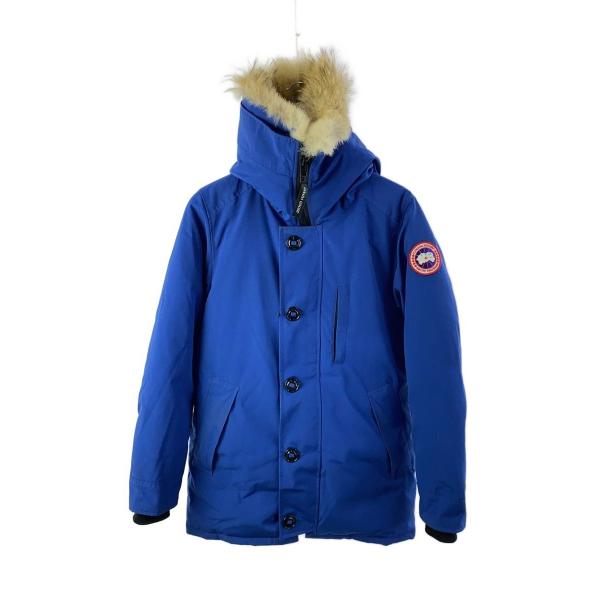 CANADA GOOSE◇ダウンジャケット/S/ポリエステル/BLU/無地/3438JM
