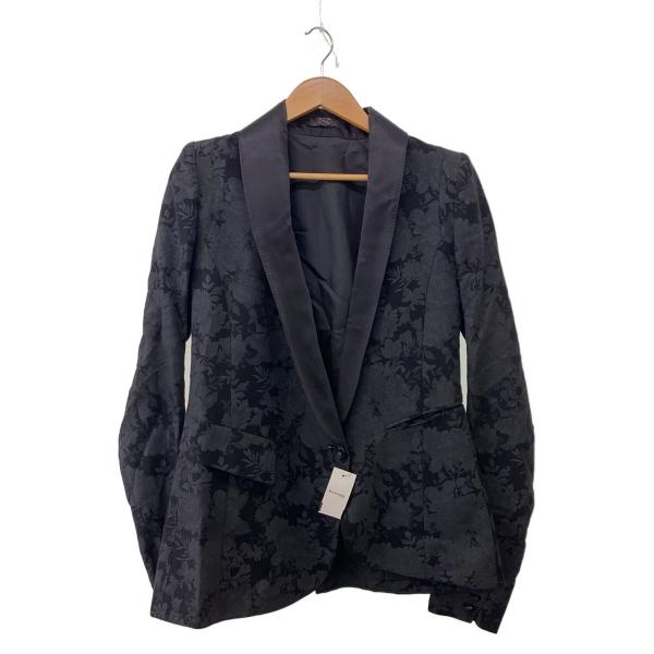 if six was nine◇テーラードジャケット/3/コットン/ブラック/花柄
