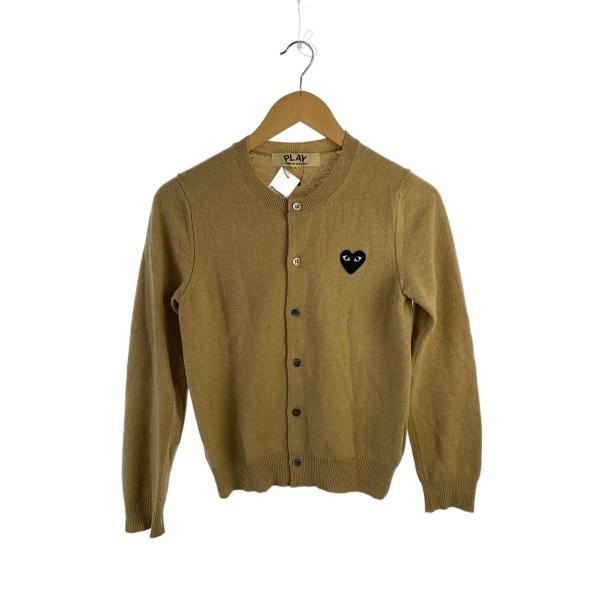 PLAY COMME des GARCONS◇カーディガン(薄手)/S/ウール/ベージュ/AZ