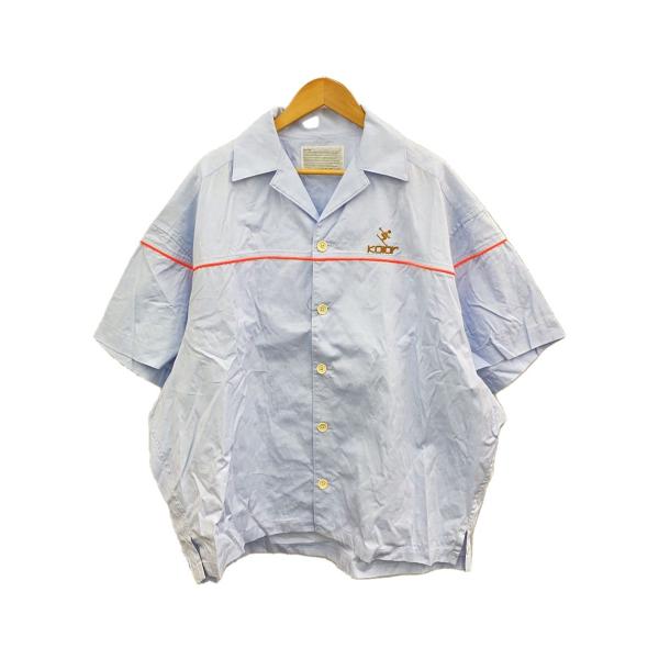 kolor◇Tシャツ/3/コットン/BLU/24SCM-B03111/開襟/オープンカラー 