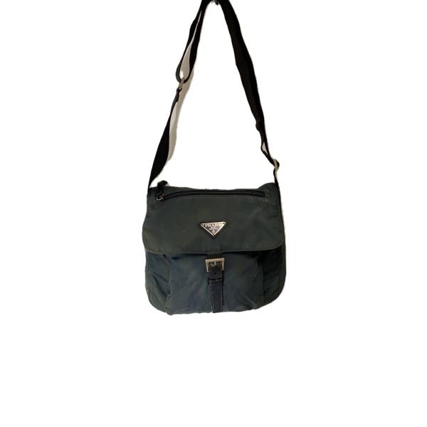 PRADA黒ナイロン·ショルダーバッグ PRADA プラダ TESSUTO QUILTING ブランドオフ ナイロン