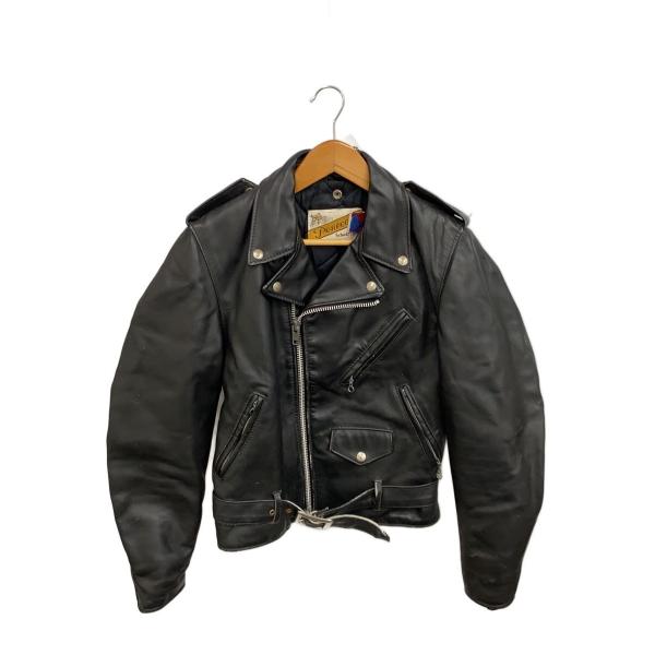 Schott◇バイカータグ後期/星条旗バックダブルライダースジャケット/34