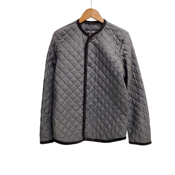 DOLCE & GABBANA キルティングジャケット DOLCE&GABBANA◇キルティングジャケット/48/ポリエステル/GRY