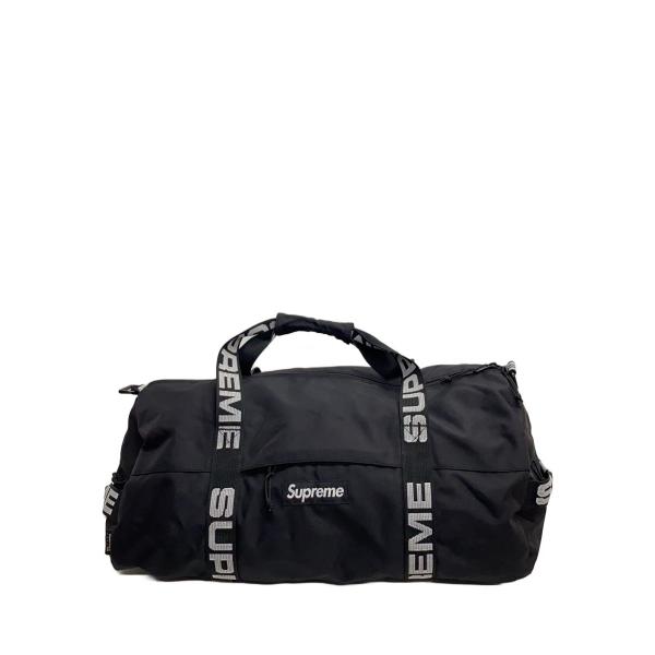 Supreme◇18SS/Large Duffle Bag/ボストンバッグ/ナイロン/BLK