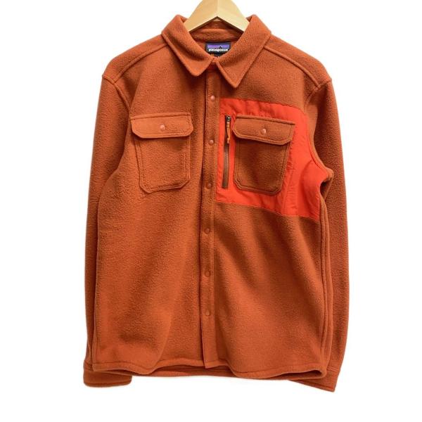 【新品未使用】Patagonia シンチラシャツジャケット Lサイズ patagonia◇シンチラシャツジャケット/S/ポリエステル/ORN/無地