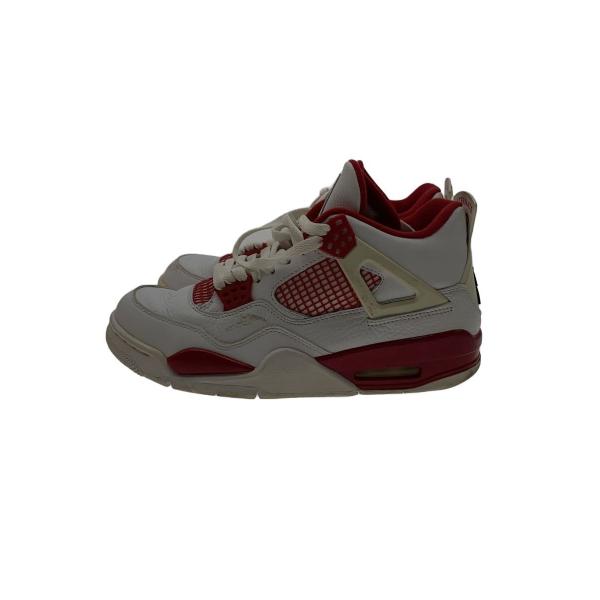 NIKE◆AIR JORDAN 4 RETRO/エアジョーダンレトロ/ホワイト/308497-106/26cm/WHT/レザ