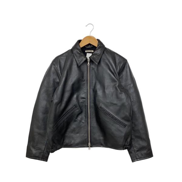 FREAK'S STORE◇Calf Leather Minimal Single Riders Jacket/M/BLK/253