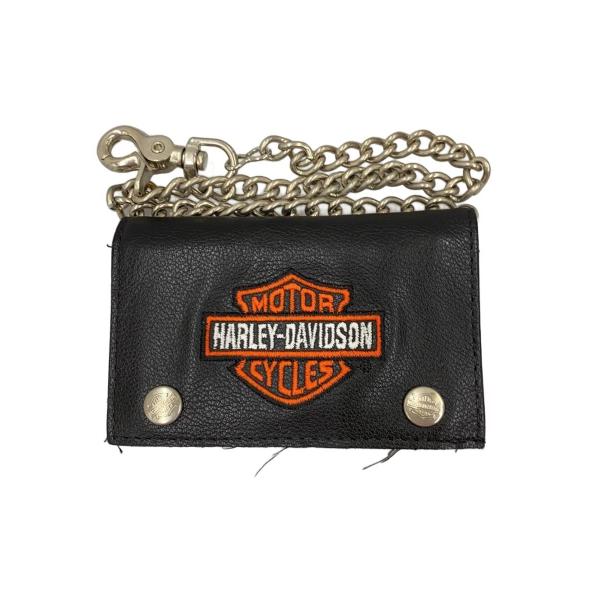 HARLEY DAVIDSON◇トラッカーウォレット/チェーン付/3つ折り財布