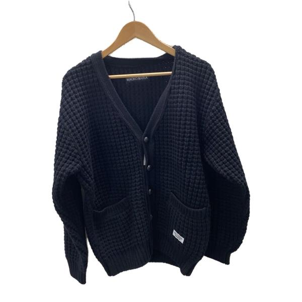 WACKO MARIA◇ワコマリア/カーディガン(厚手)/M/ウール/BLK : セカンド