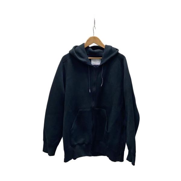 sacai◇ジップパーカー/4/ポリエステル/BLK/23-03255M : セカンド