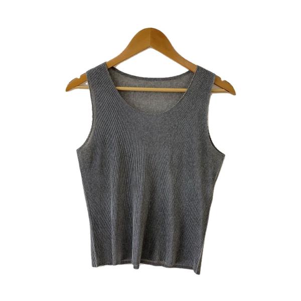 PLEATS PLEASE ISSEY MIYAKE / ノースリーブブラウス/3/ポリエステル/BLK/PP21-FK101 PLEATS PLEASE ISSEY MIYAKE◇ノースリーブブラウス/3/ポリエステル