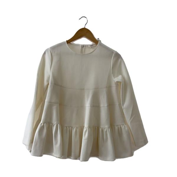 yori◇ティアードギャザーブラウス/長袖ブラウス/36/--/WHT/YR2021