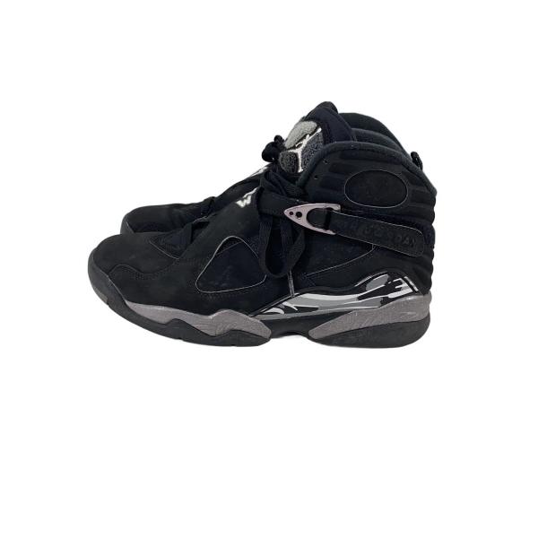 NIKE◆AIR JORDAN 8 RETRO/エアジョーダンレトロ/ブラック/305381-003/27cm/BLK//