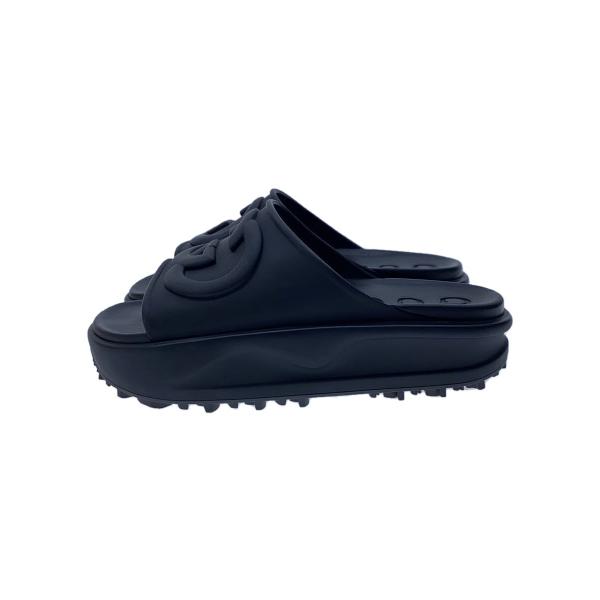 GUCCI◇インターロッキングG/スライドサンダル/サンダル/6/BLK GUCCI◇インターロッキングG/スライドサンダル/サンダル/6/BLK