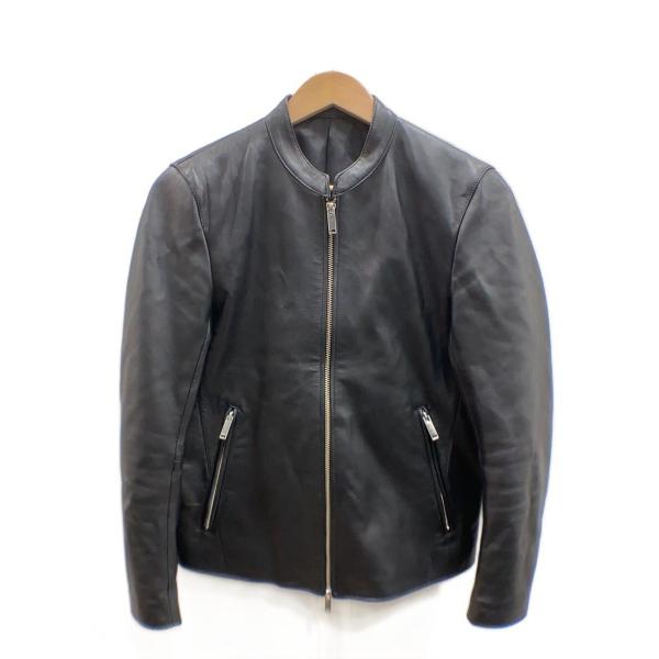 STUDIOUS◇ラムレザージャケット/1/羊革/BLK/107458001 : セカンド