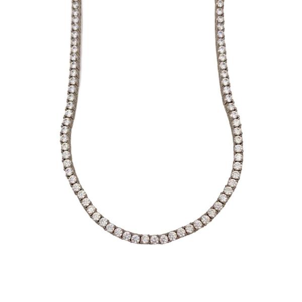 AVALANCHE GOLD&JEWELRY◇テニスネックレス/50cm/SV925/SLV/メンズ