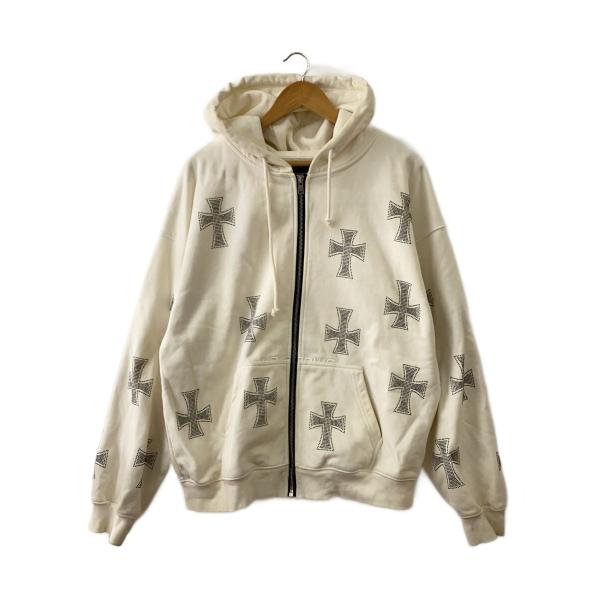 UNKNOWN◇ジップパーカー/L/コットン/WHT/DK-ZH6-UK : セカンド