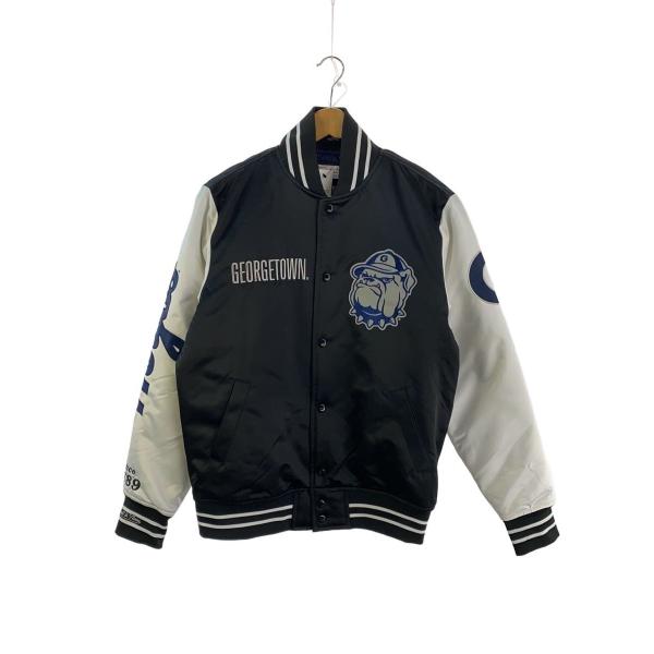 Mitchell & Ness ウールスタジャン M made in USA mitchell&ness◇スタジャン/S/ポリエステル/BLK/UWS FALL 2022/ATLANTA