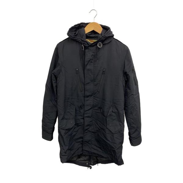 schott ショット　モッズコート　ナイロンミリタリーコート　ライナー付き　L Schott◇モッズコート/ライナー付き/38/ナイロン/BLK/M73203