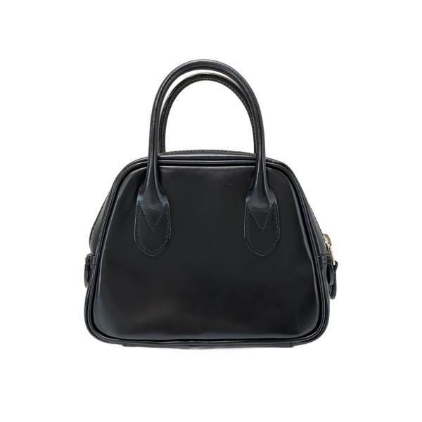 COMME des GARCONS◇青山限定/ボストンミニハンドバッグ/牛革/BLK/KZ