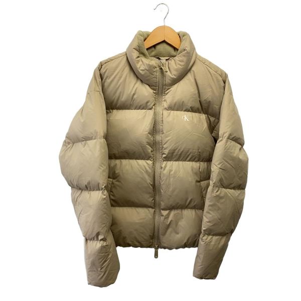 Calvin Klein Jeans◇ダウンジャケット/M/ポリエステル/BEG/無地