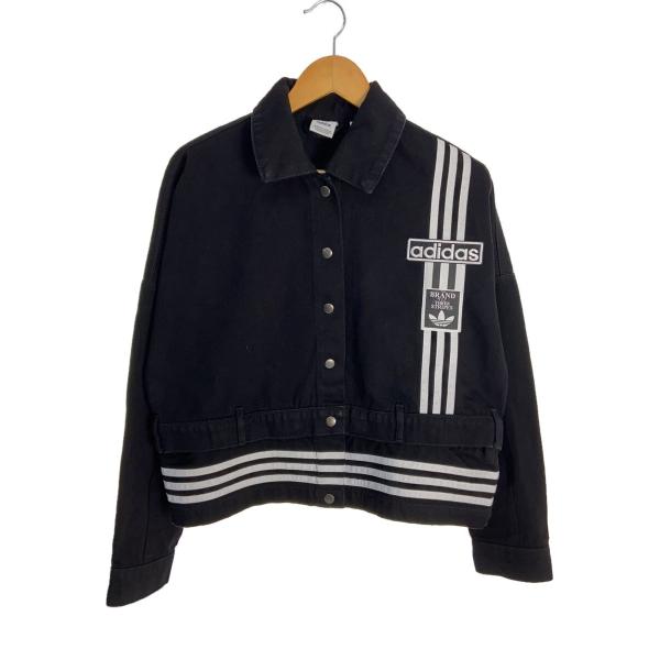 adidas デニム2-IN-1 トラックトップ　ブラックJJ3095 adidas◇ブラックアディブレイクデニム2-In-1トラックトップ