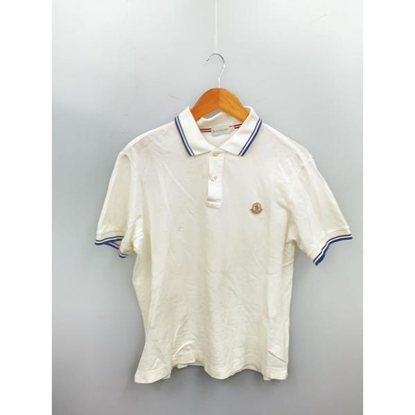 MONCLER◇ポロシャツ/L/コットン/WHT/84641 : セカンドストリートYahoo