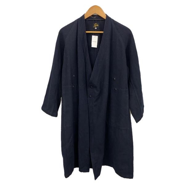 【極美品】Needles 作務衣ジャケット Needles◇コート/--/ウール/BLK/ウール作務衣コート// : セカンド