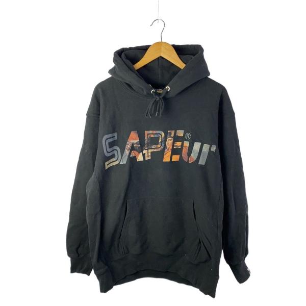 A Elegantes SAPEur◇パーカー/XL/コットン/BLK : セカンドストリート