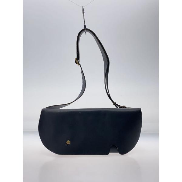 Uni&co◇ショルダーバッグ/レザー/NVY/角スレ・使用感有 : セカンド