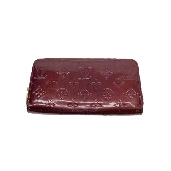 ルイヴィトン　ヴェルニ　レッド LOUIS VUITTON◇ジッピー・ウォレット_モノグラム・ヴェルニ/エナメル