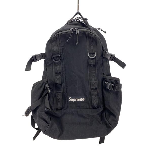 Supreme◇リュック/ナイロン/BLK/ストラップ切れ有/? NULL