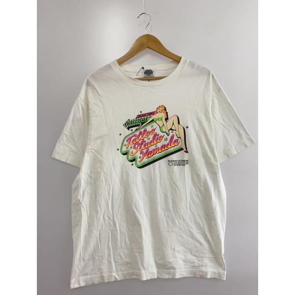 TATTO STUDIO YAMADA beach romance Tシャツ TATTOO STUDIO YAMADA◇Tシャツ/XL/コットン/WHT/無地/beach romance