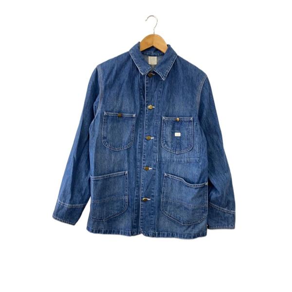 Lee 91-J 復刻 2412 デニム カバーオール リー 日本製 Lee◇91-J 復刻/カバーオール/M/デニム/IDG/無地/LM5412 : セカンド