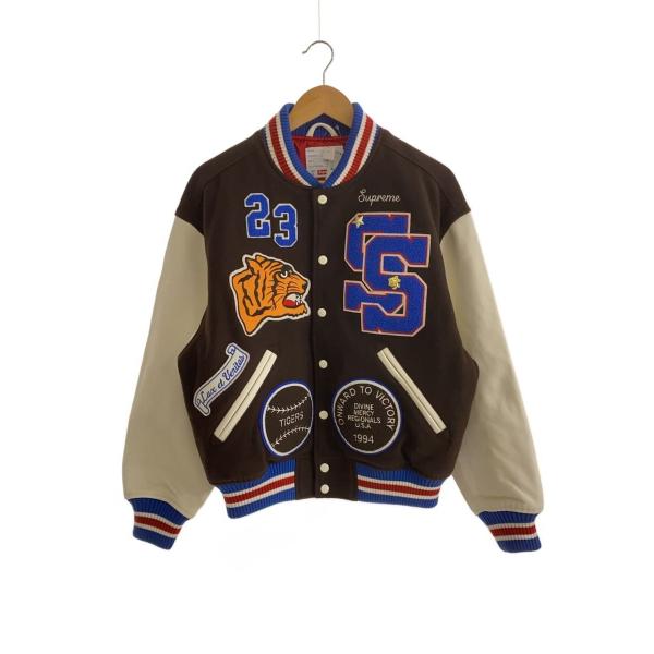 Supreme◇23AW/Tiger Varsity Jacket/S/ウール/BRD/総柄 : セカンド