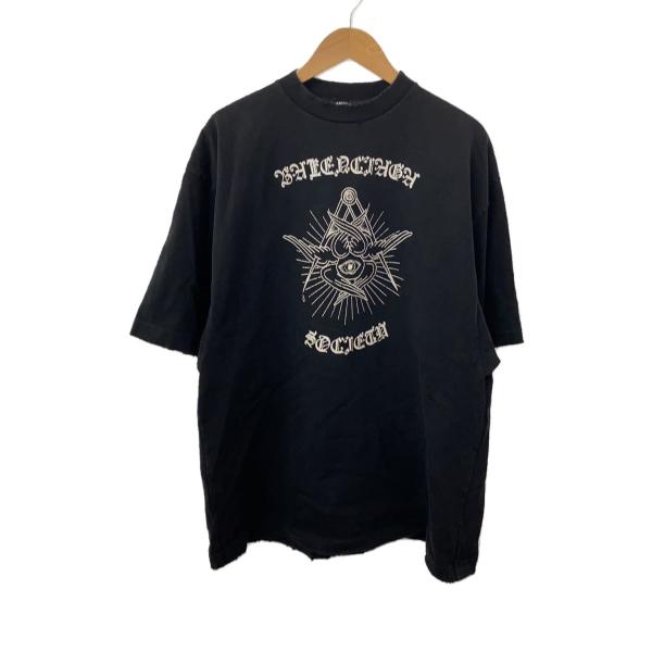 BALENCIAGA◇FREE YOUR MIND/Tシャツ/XXS/コットン/BLK/JP57 2020