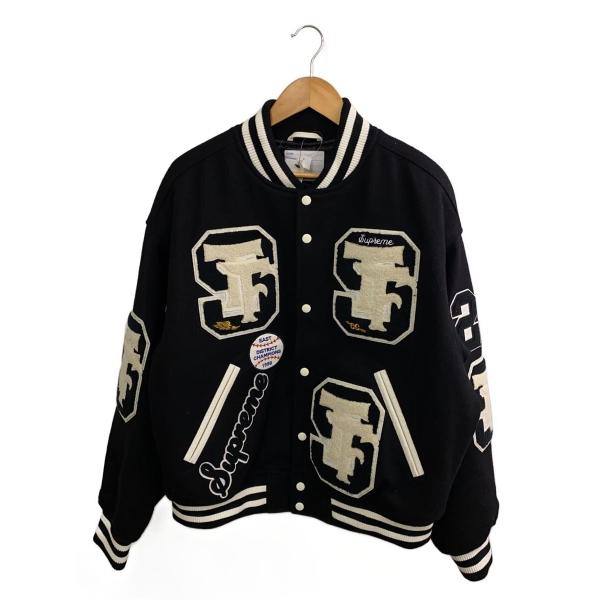 Supreme◇Drill Team Varsity Jacket/スタジャン/L/ウール/BLK